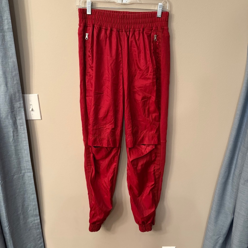 Adidas by Stella McCartney Stylish Red Jogger Pants S